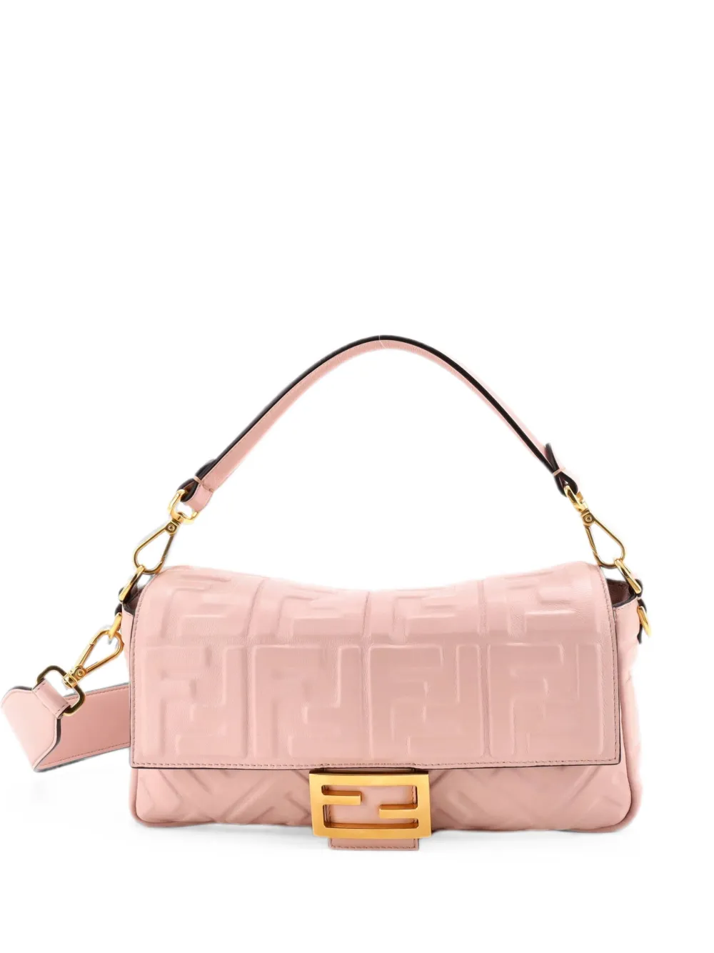 Fendi Pre-Owned Mittelgroße NM Umhängetasche mit Zucca-Prägung - Rosa