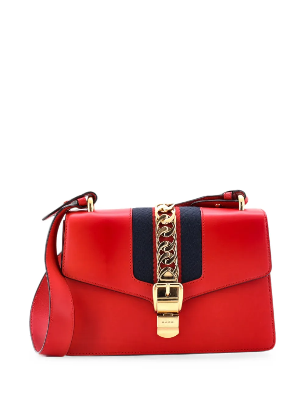 Gucci Pre-Owned Sylvie Leather Small shoulder bag - Rosso