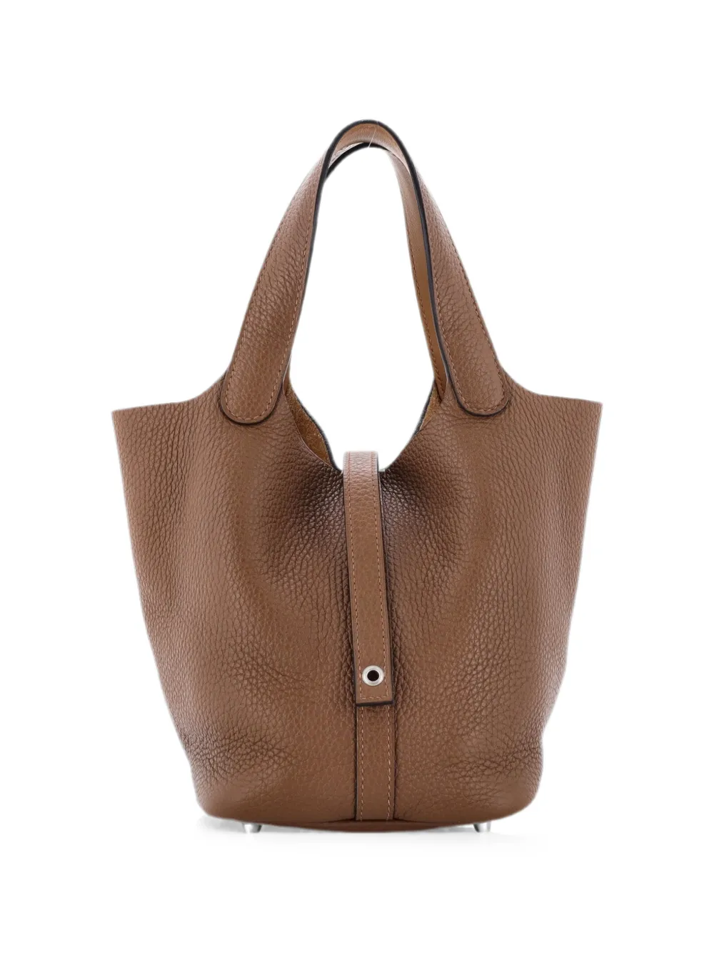 Hermès Pre-Owned Eclat Picotin Lock Bag Clemence with Swift PM bucket bag - Braun