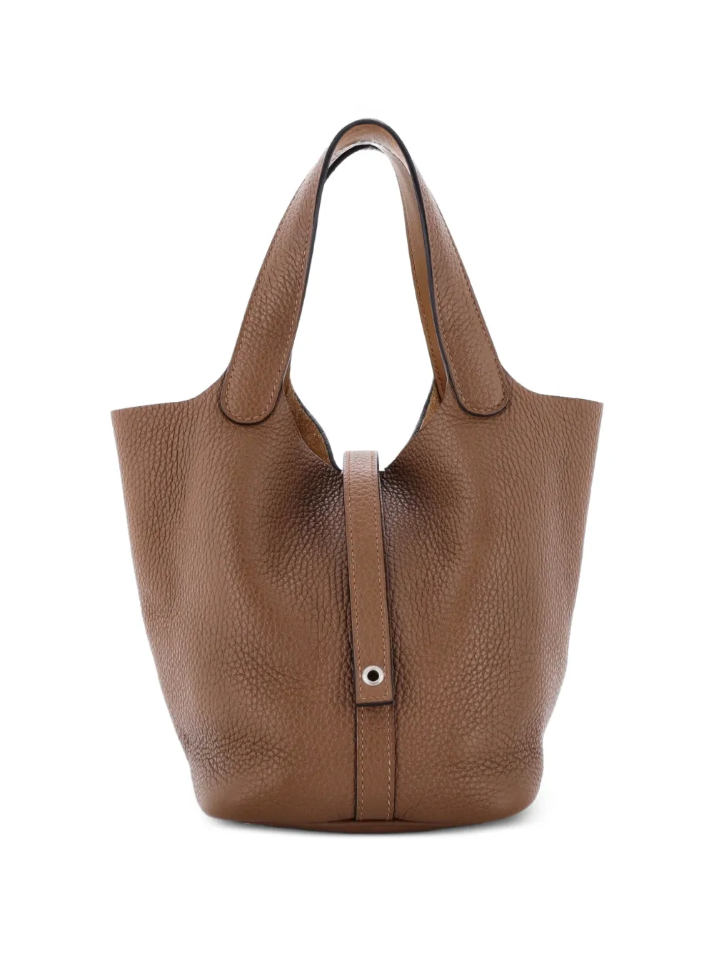 Hermès Pre-Owned Eclat Picotin Lock Bag Clemence with Swift PM bucket bag - Braun