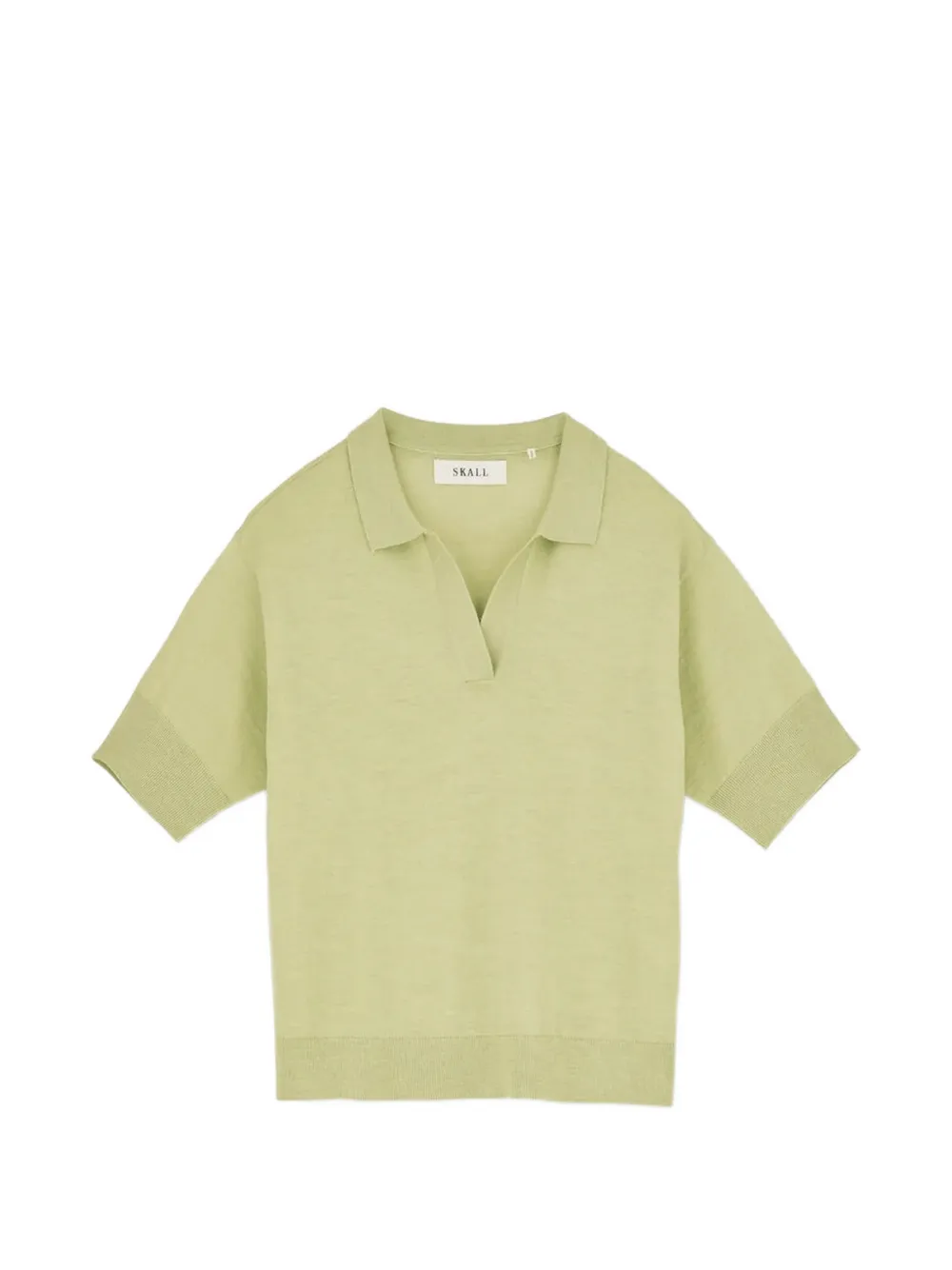 Skall Studio Amethyst merino wool polo shirt - Grün