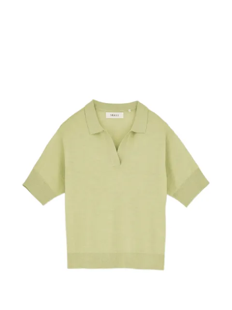 Skall Studio Amethyst merino wool polo shirt