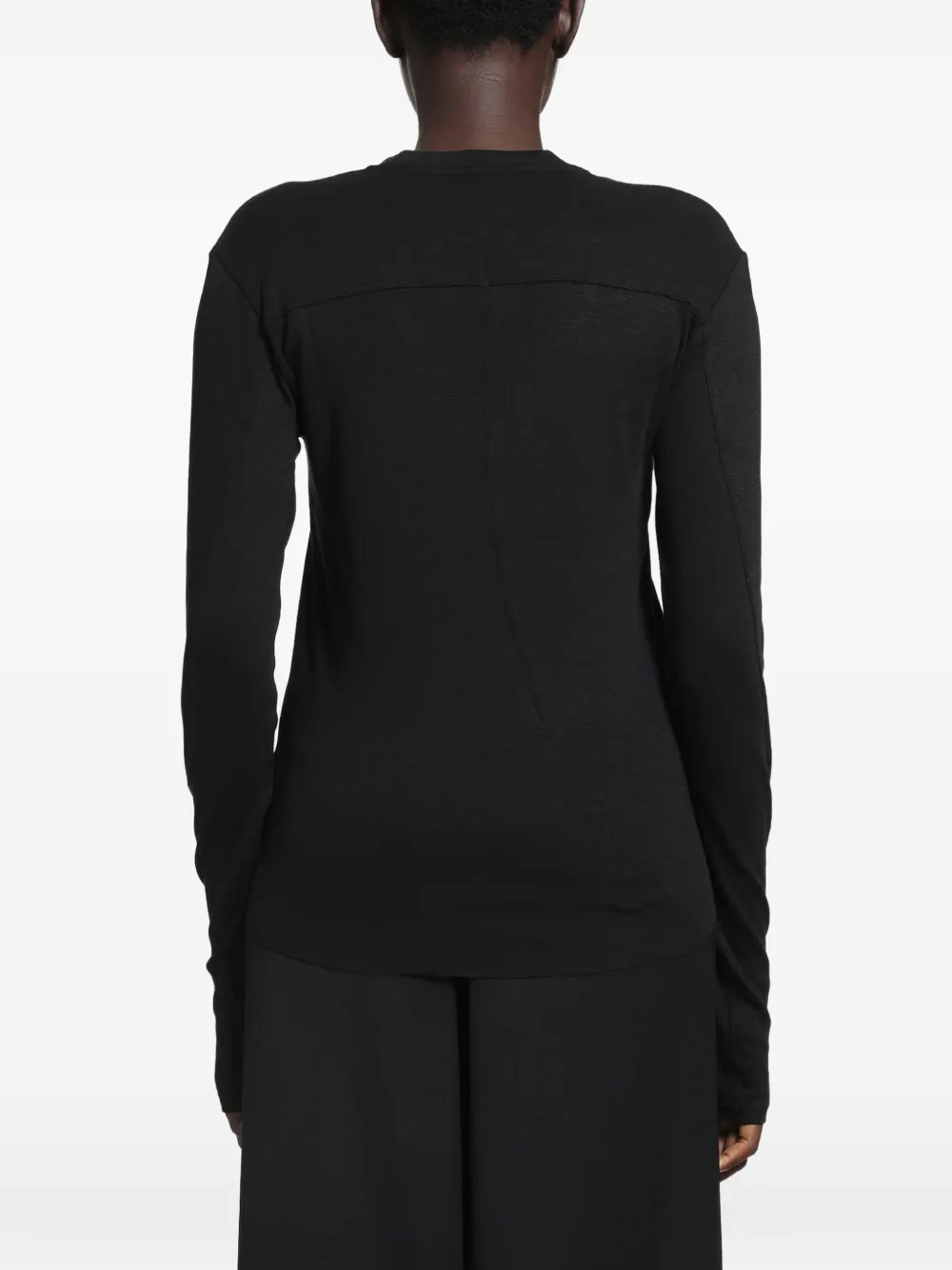 Thom Krom Gelaagd T-shirt Zwart