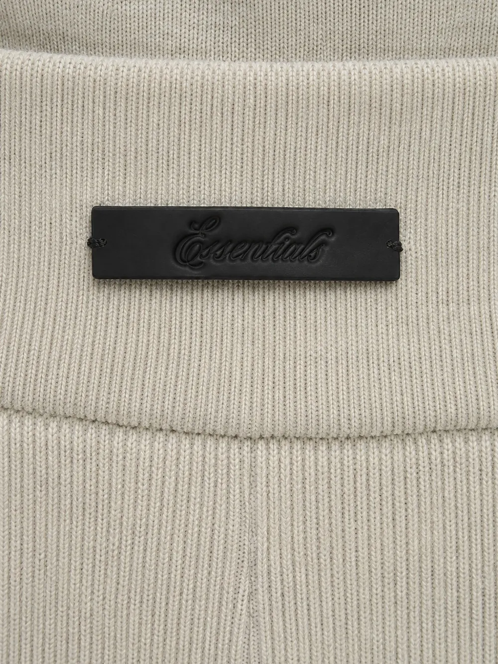Essentials Biker Ribbed Shorts In 뉴트럴