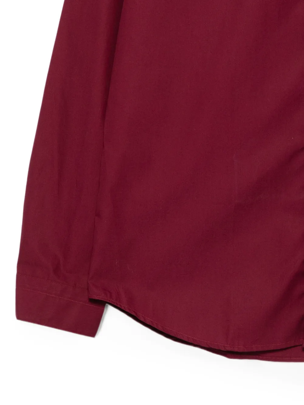 Costumein Overhemd met verborgen plakkaat en lange mouwen Rood