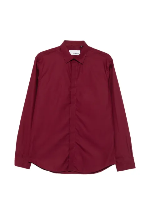 Costumein concealed-placket long-sleeve shirt