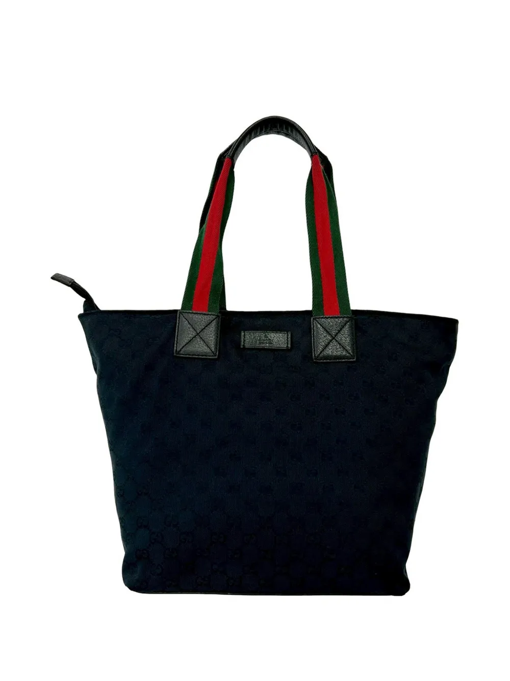 Gucci Pre-Owned 2000-2015 GG Canvas Web tote bag - Nero