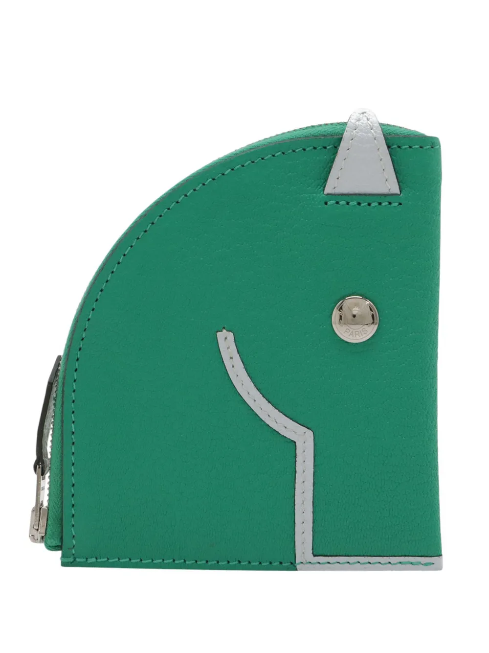 Hermès Pre-Owned 2021 Chevre Paddock Case coin pouch - Grün