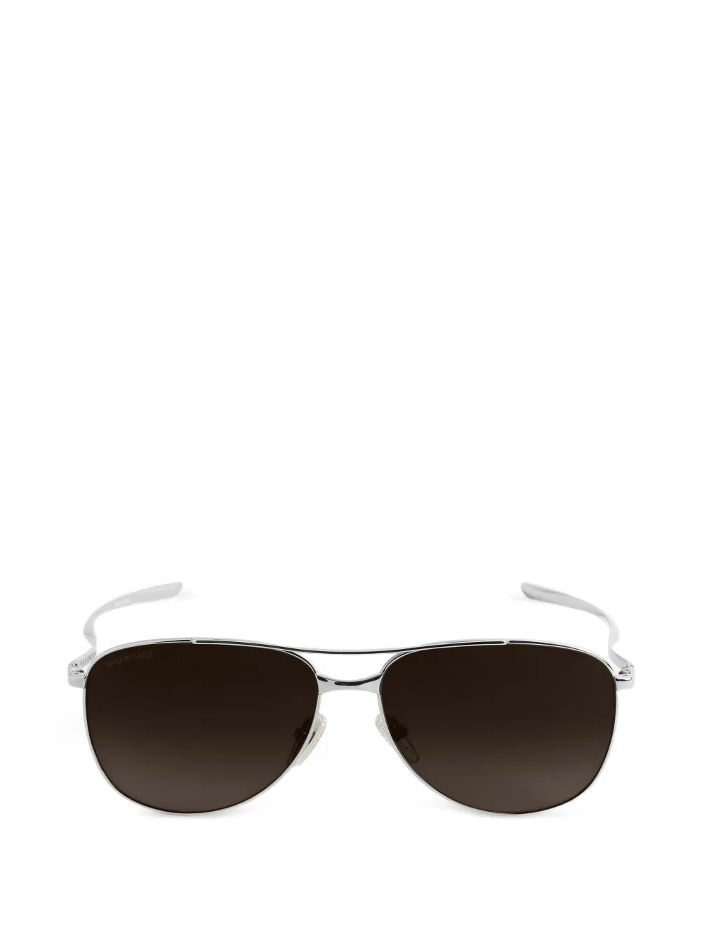 Balenciaga Eyewear Monday zonnebril met piloten montuur in glanzend zilver