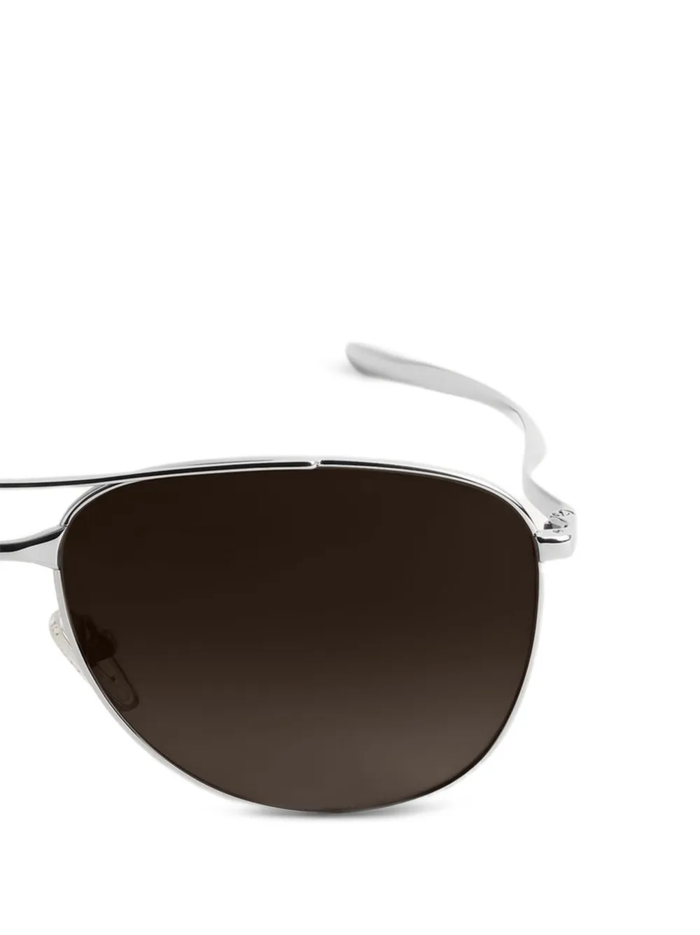 Balenciaga Eyewear Monday zonnebril met piloten montuur in glanzend zilver