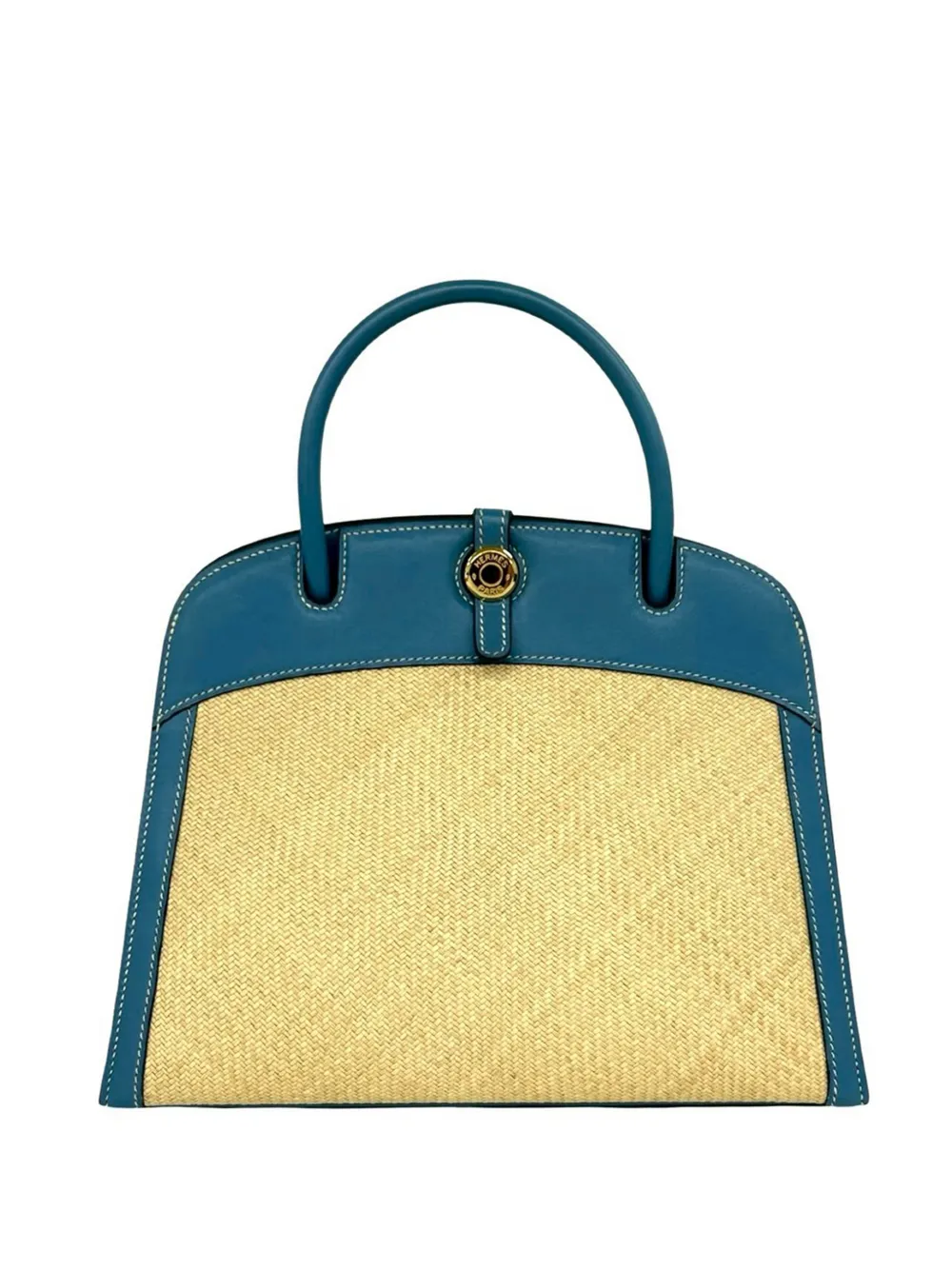 Hermès Pre-Owned 2006 Panama and Swift Dalvy handbag - Blau