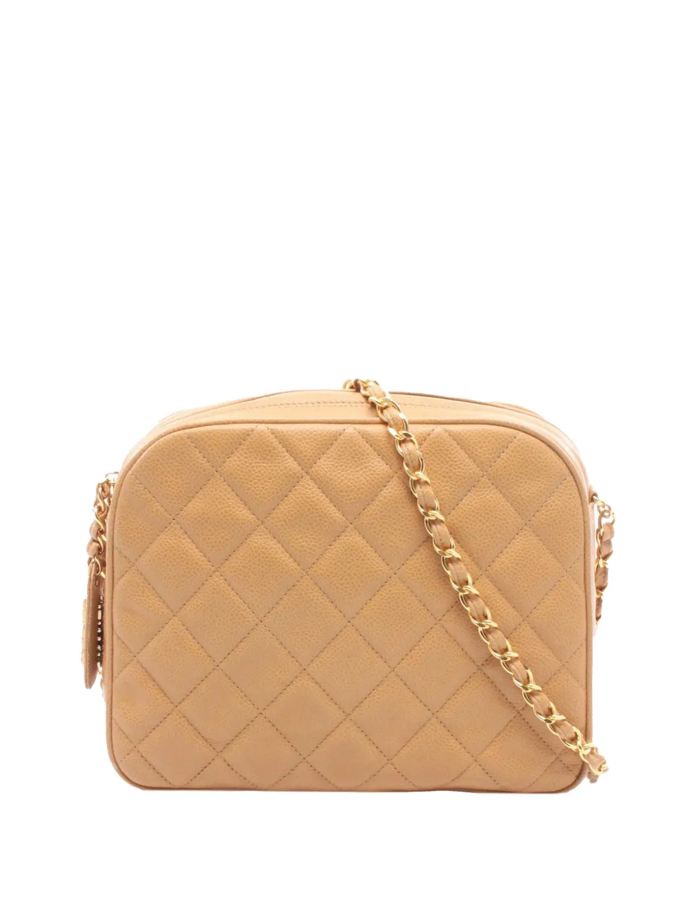 CHANEL Pre-Owned 1994-1996 Quilted Caviar Camera Bag crossbody bag - Toni neutri