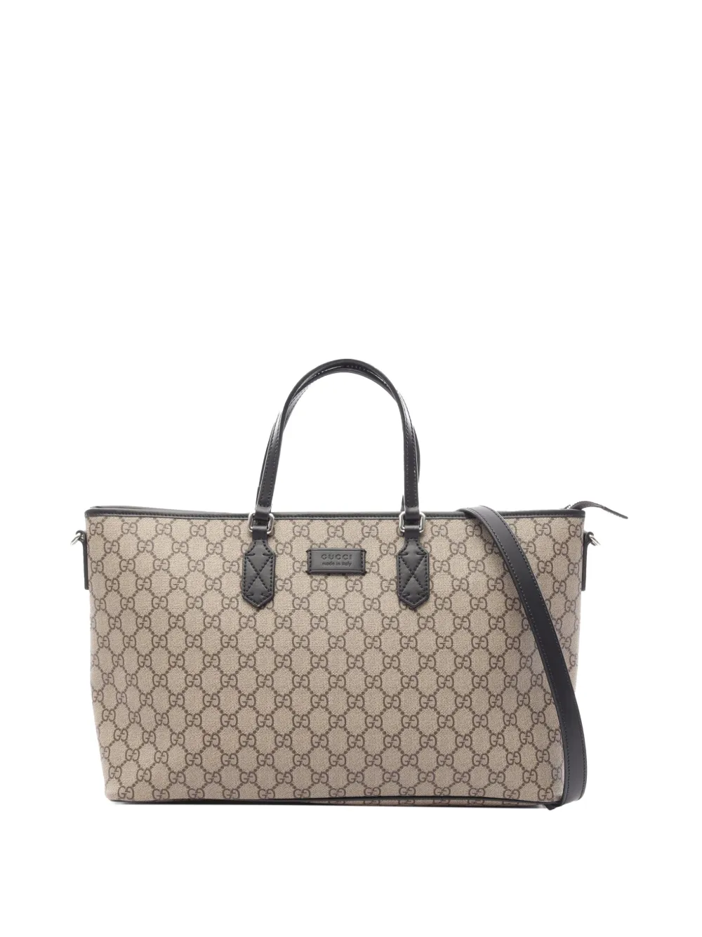 Gucci Pre-Owned 2000-2015 GG Supreme satchel - Toni neutri
