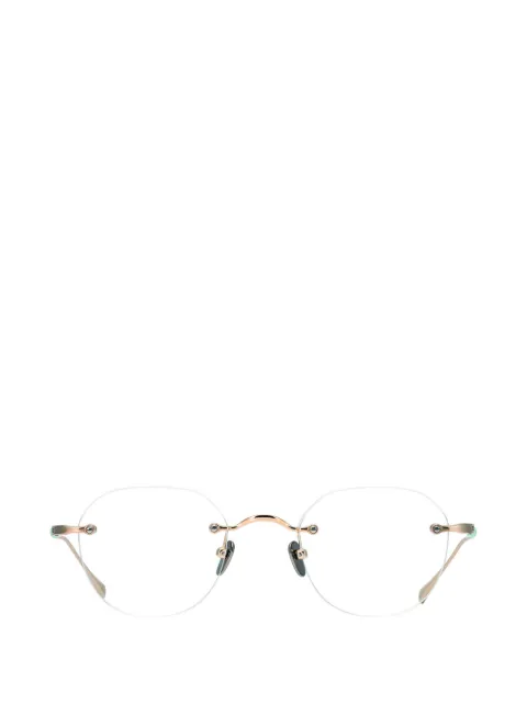 Masunaga gafas GMS-126T geométricas sin montura