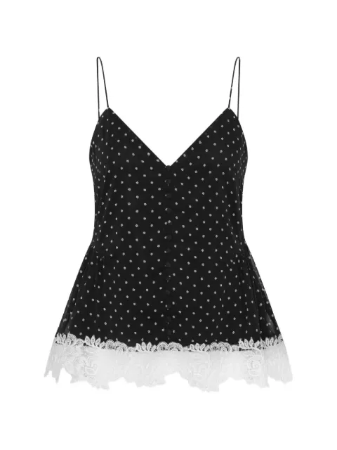 ROTATE BIRGER CHRISTENSEN laceband camisole black
