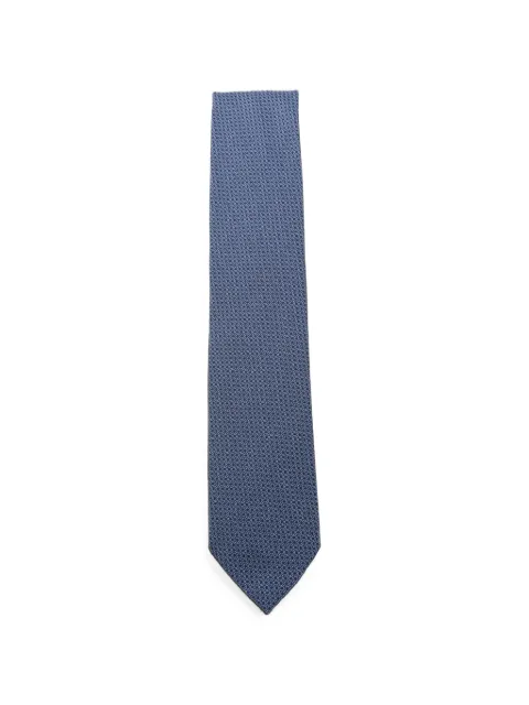 Zegna geometric-pattern tie