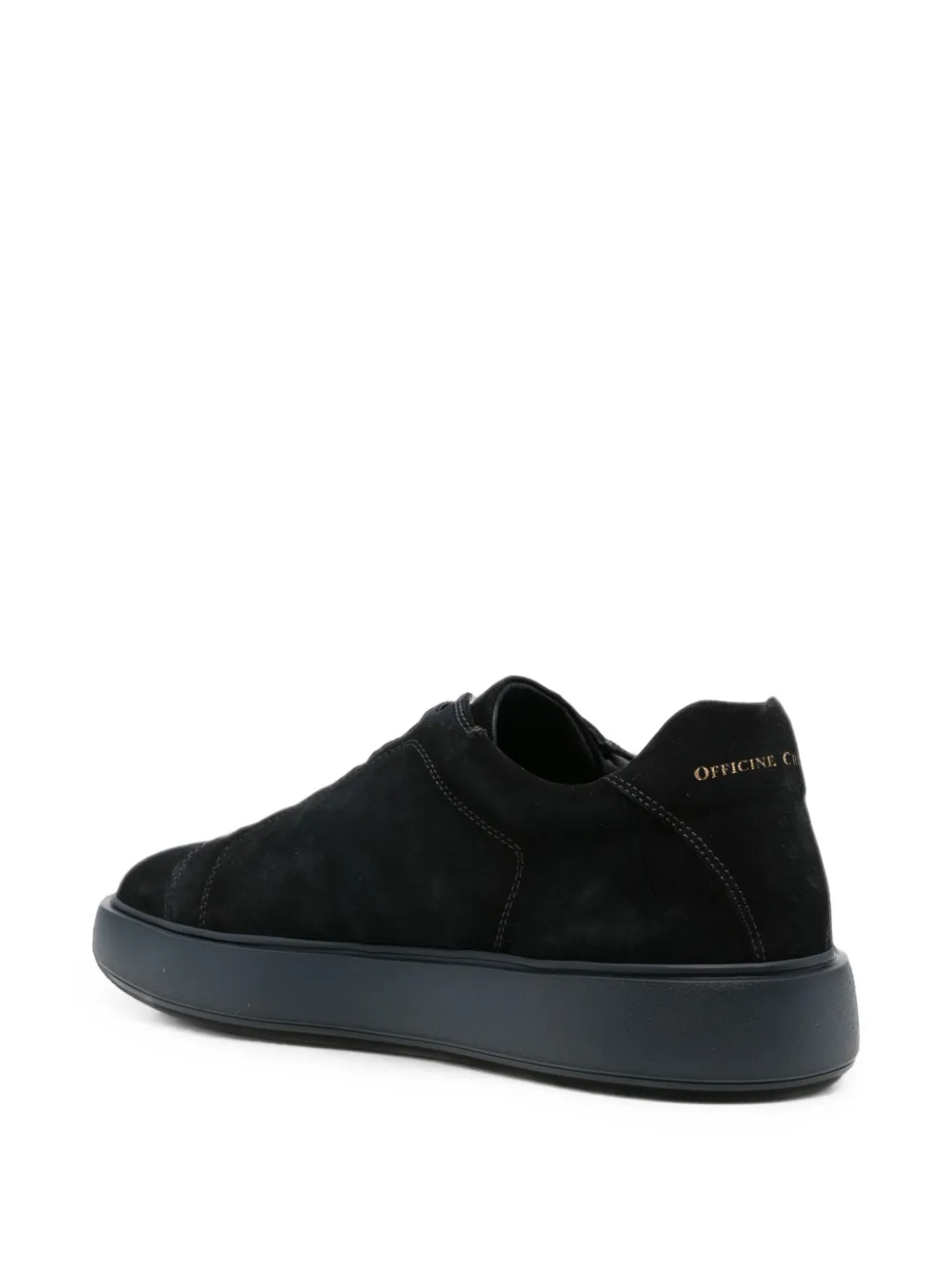 Officine Creative Slouche suede low-top sneakers Blauw