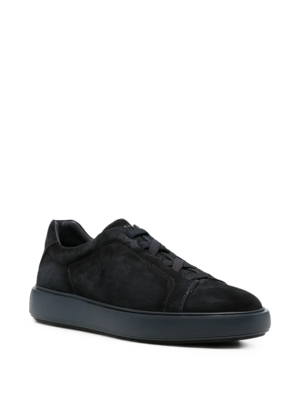 Officine Creative Slouche suede low-top sneakers Blauw