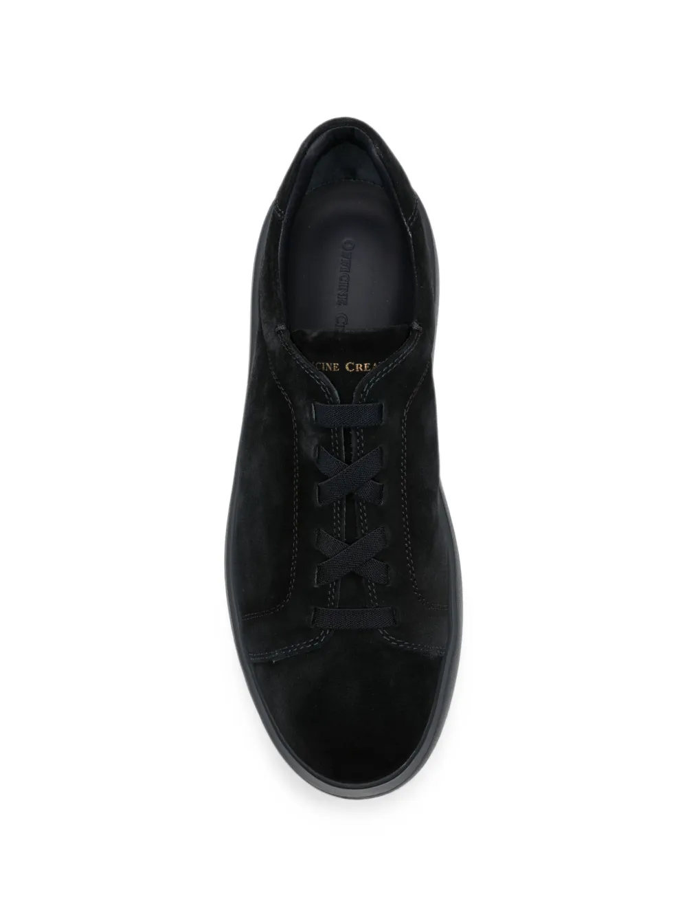 Officine Creative Slouche suede low-top sneakers Blauw
