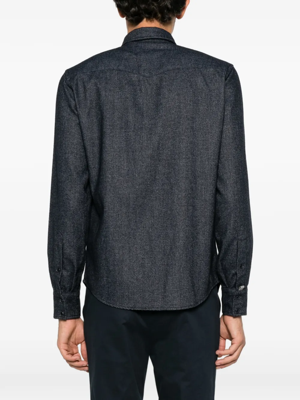 Jacob Cohën Button-down overhemd met Western-yoke print Grijs