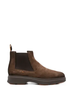 Brunello Cucinelli ワックスカーフスキン チェルシーブーツ 