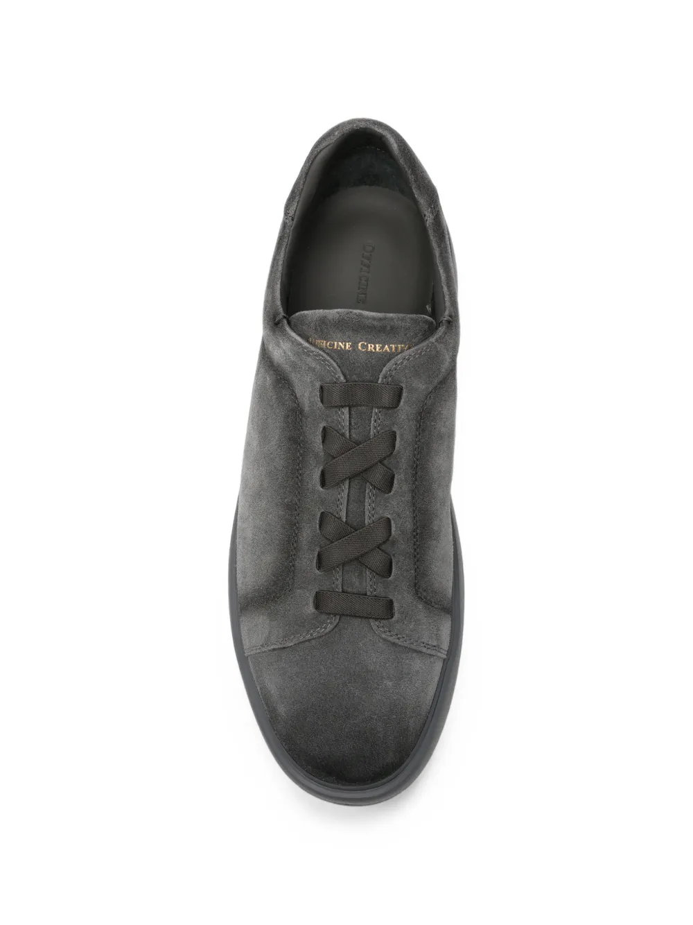 Officine Creative suede lace-up sneakers Grijs