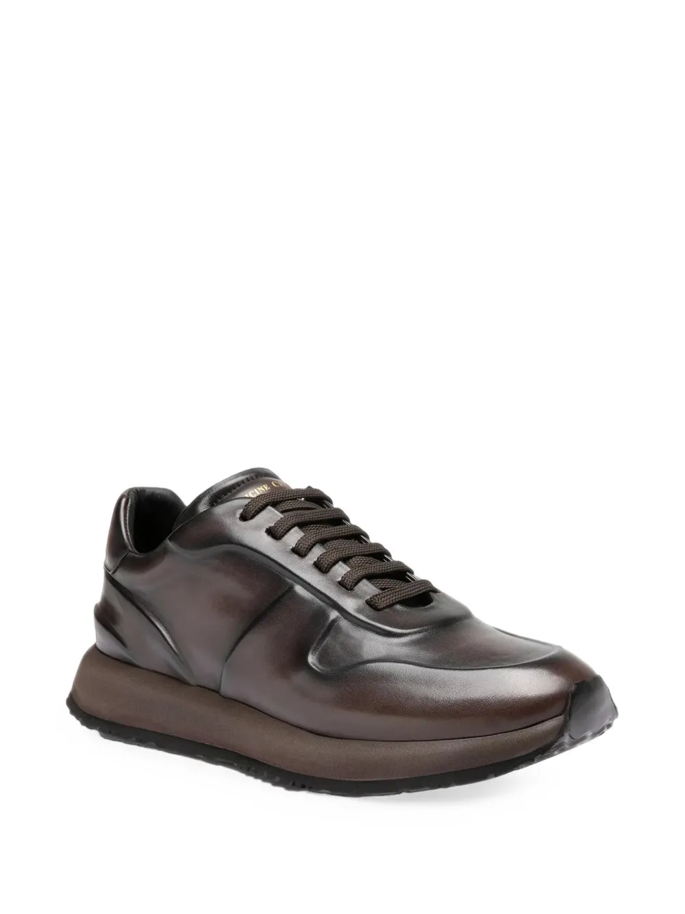 Officine Creative Perspective 001 leather sneakers Bruin