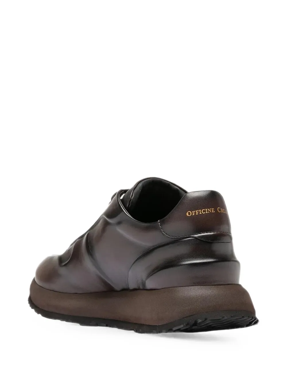 Officine Creative Perspective 001 leather sneakers Bruin