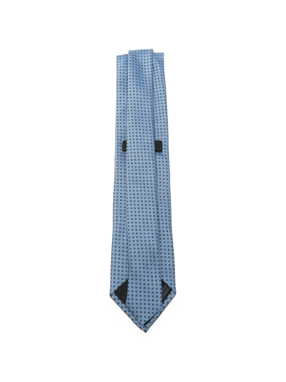 Zegna Stropdas met geometrische print Blauw