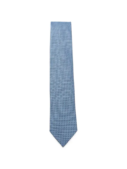 Zegna geometric-print tie