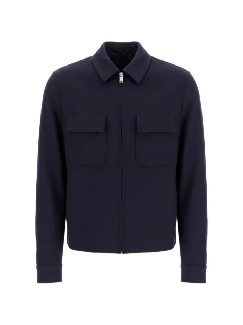 Lardini zip-up flap-pocket jacket