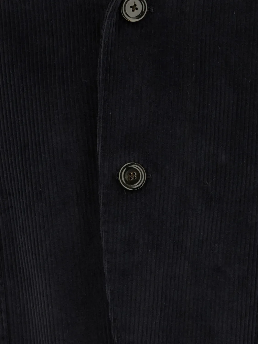 Lardini corduroy-texture single-breasted blazer Blauw