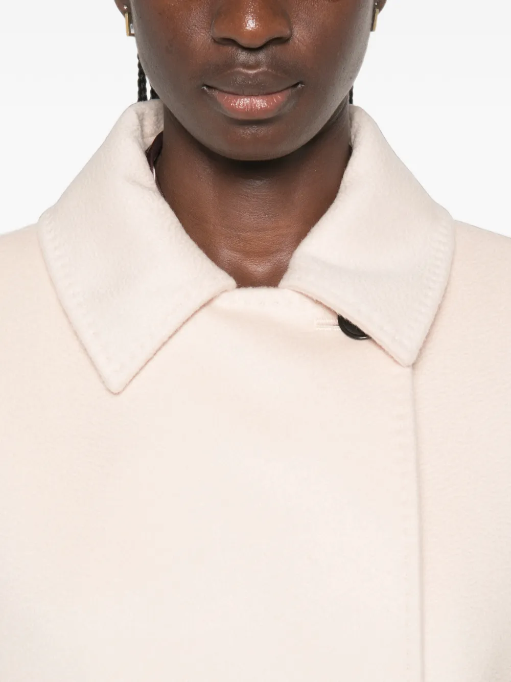 Max Mara Trenchcoat met knoopsluiting en ceintuur Beige