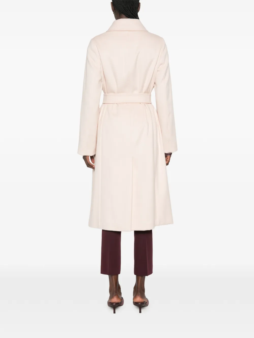 Max Mara Trenchcoat met knoopsluiting en ceintuur Beige