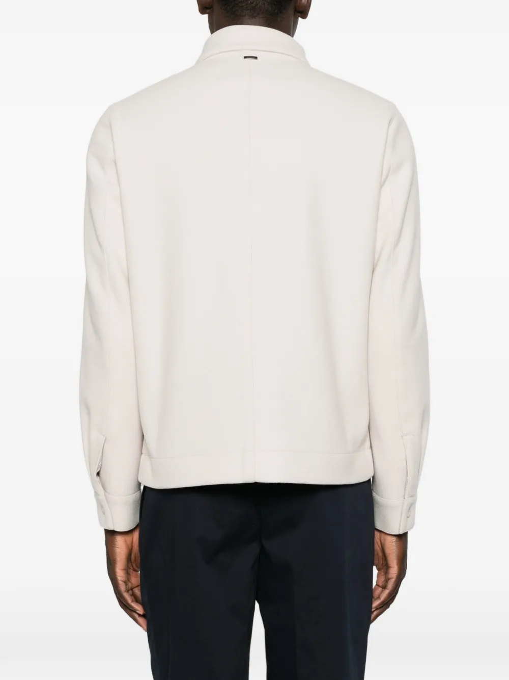 Herno Jack met borstzakken en drukknopen Beige