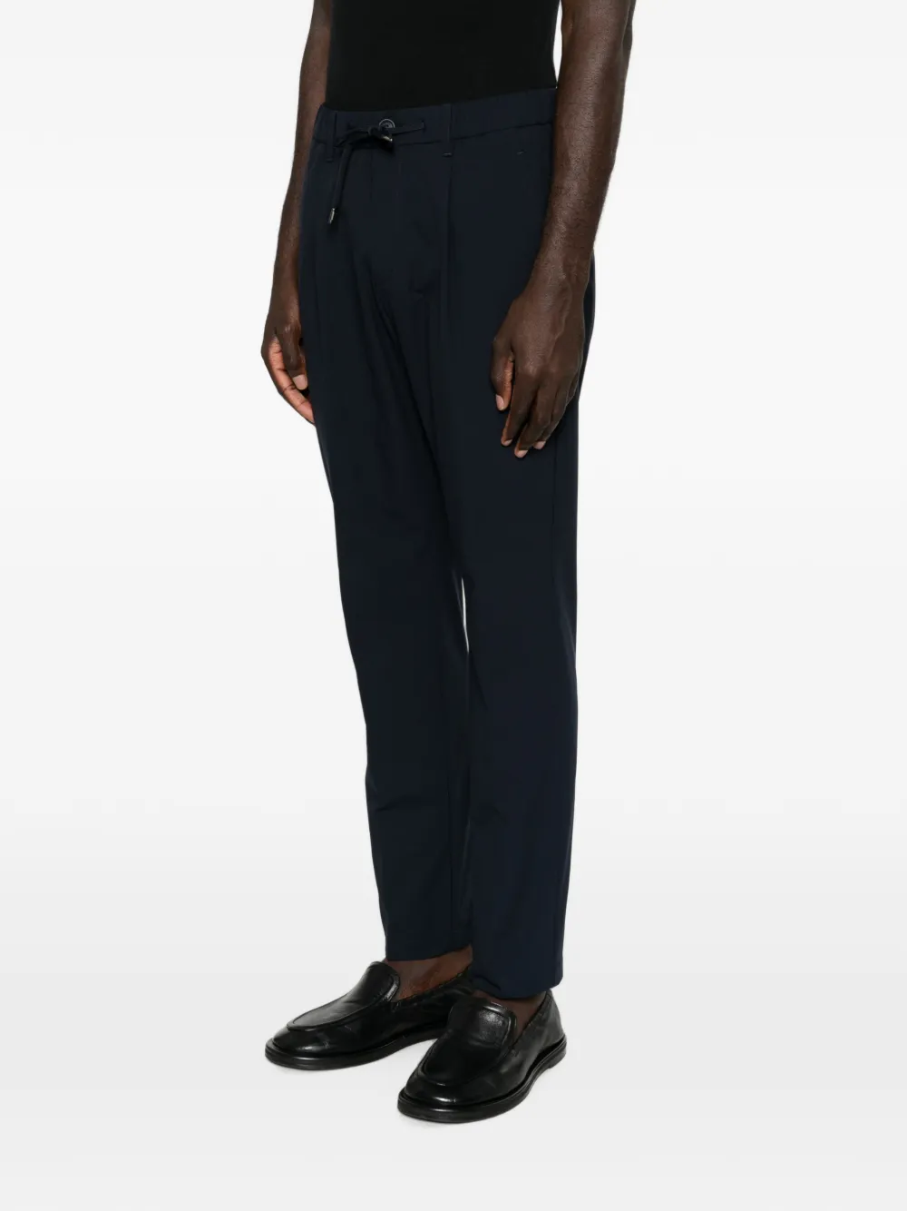 Herno Plooibroek met trekkoordtaille Blauw