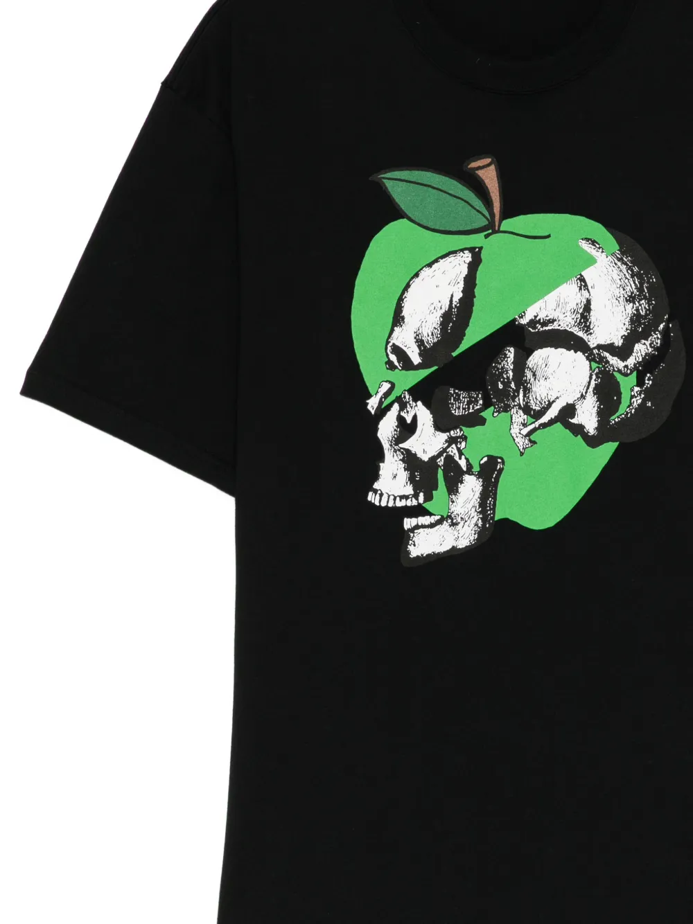 Undercover T-shirt met doodskopprint Zwart