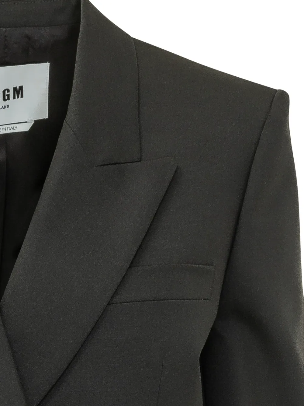 MSGM Blazer met dubbele rij knopen en puntige revers Zwart