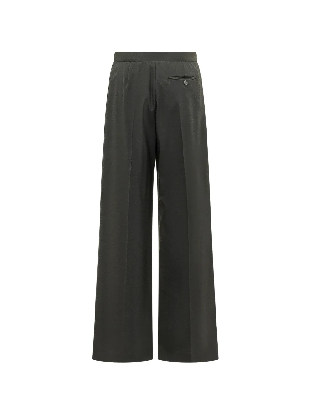 MSGM logo-print wide-leg trousers Zwart