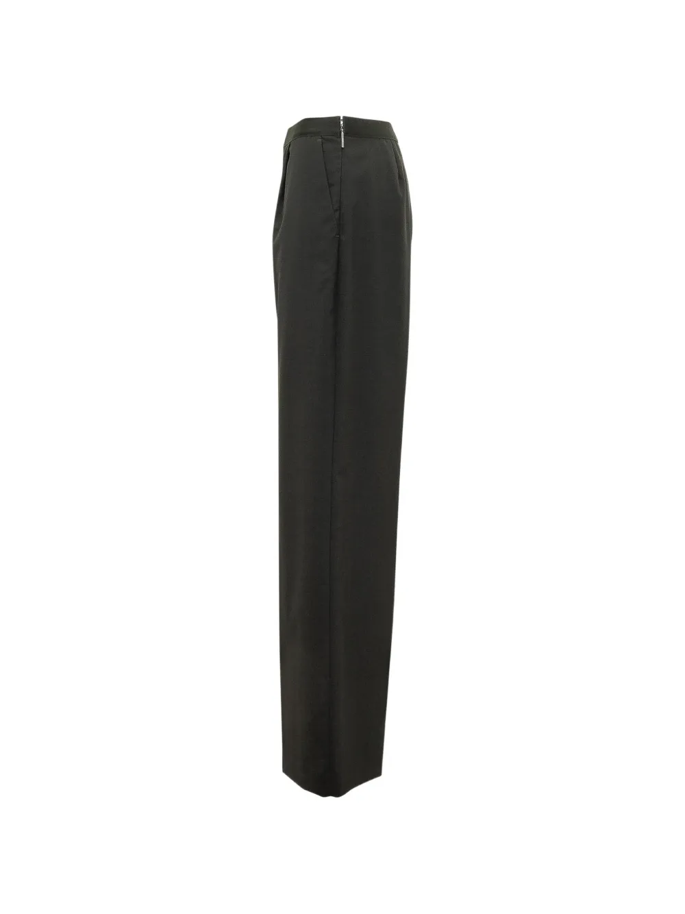 MSGM logo-print wide-leg trousers Zwart