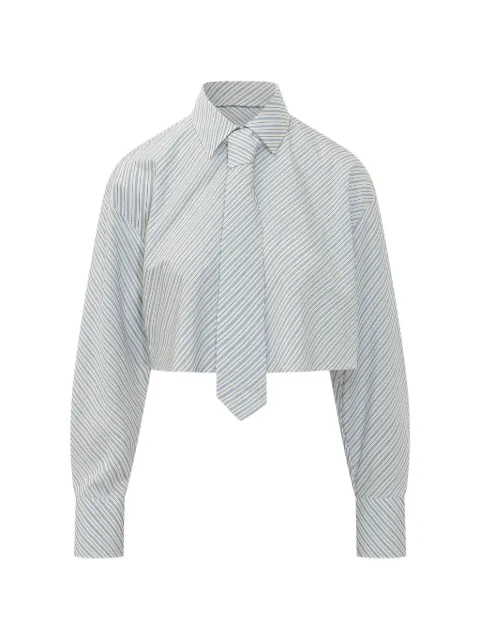 MSGM 스트라이프 크롭 셔츠