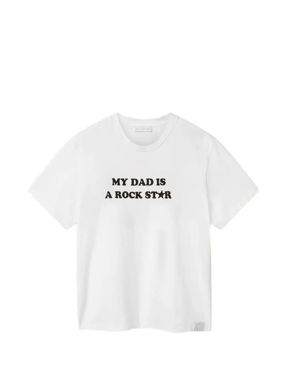 Stella McCartney t-shirt en coton à slogan imprimé - Blanc Stella McCartney t-shirt en coton à slogan imprimé - Blanc