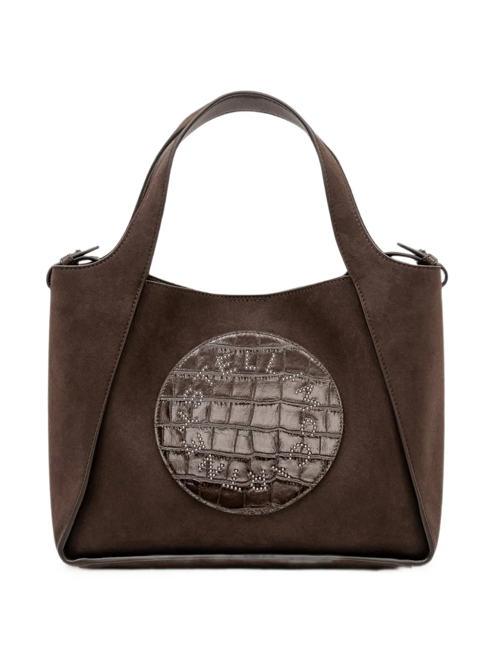 Stella McCartney Logo crocodile-effect tote bag