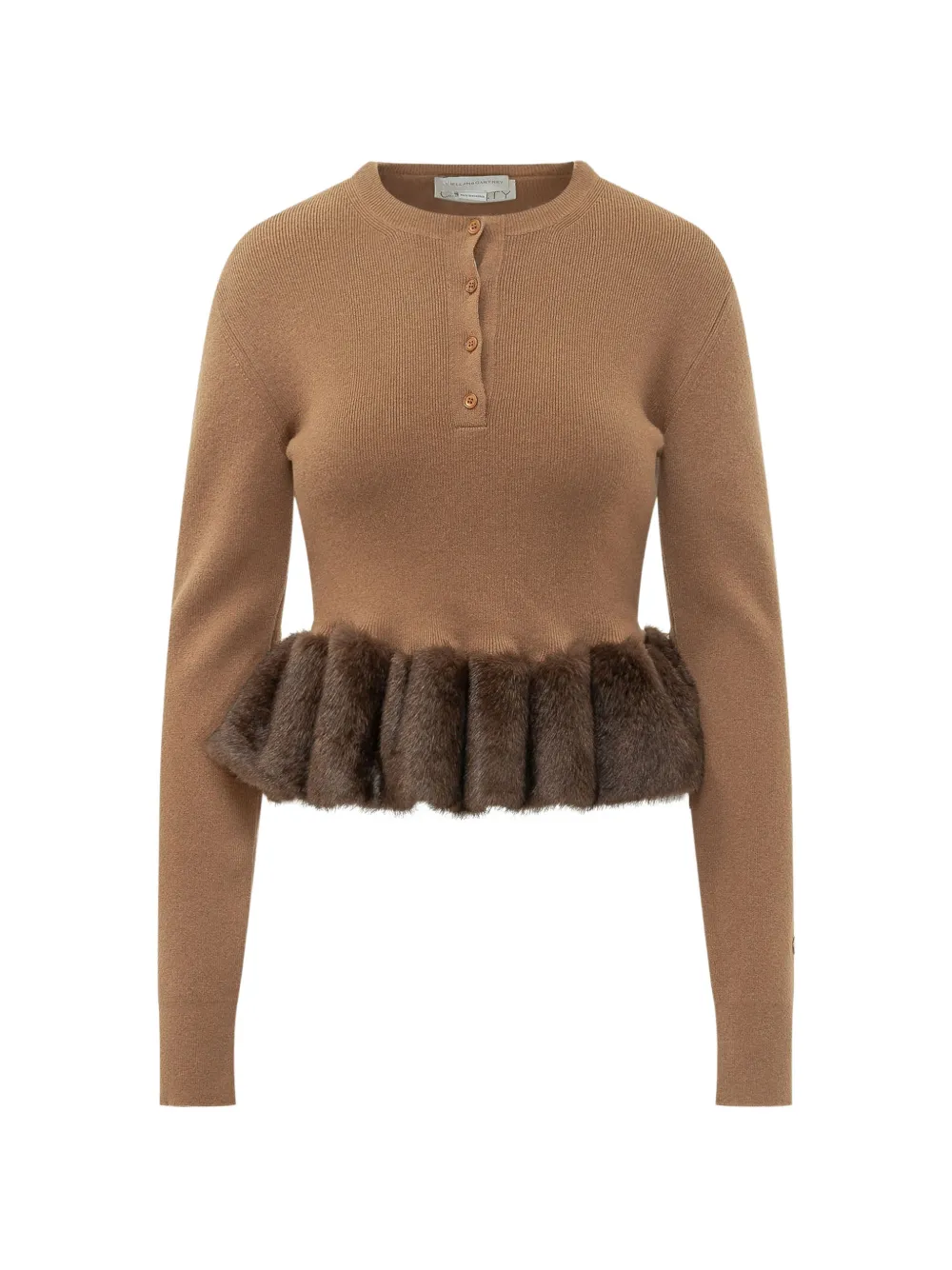Stella McCartney faux-fur trim sweater
