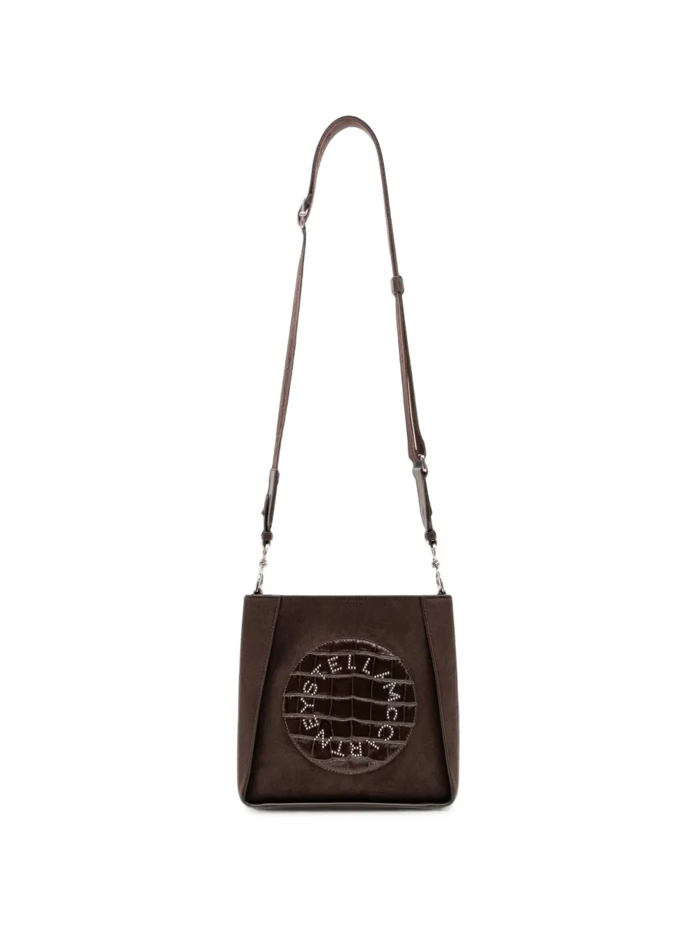 Stella McCartney Logo crocodile-effect shoulder bag
