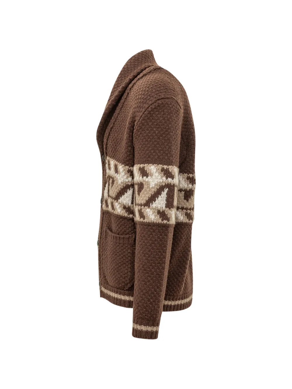 RAKKI Vest met sjaalkraag Bruin