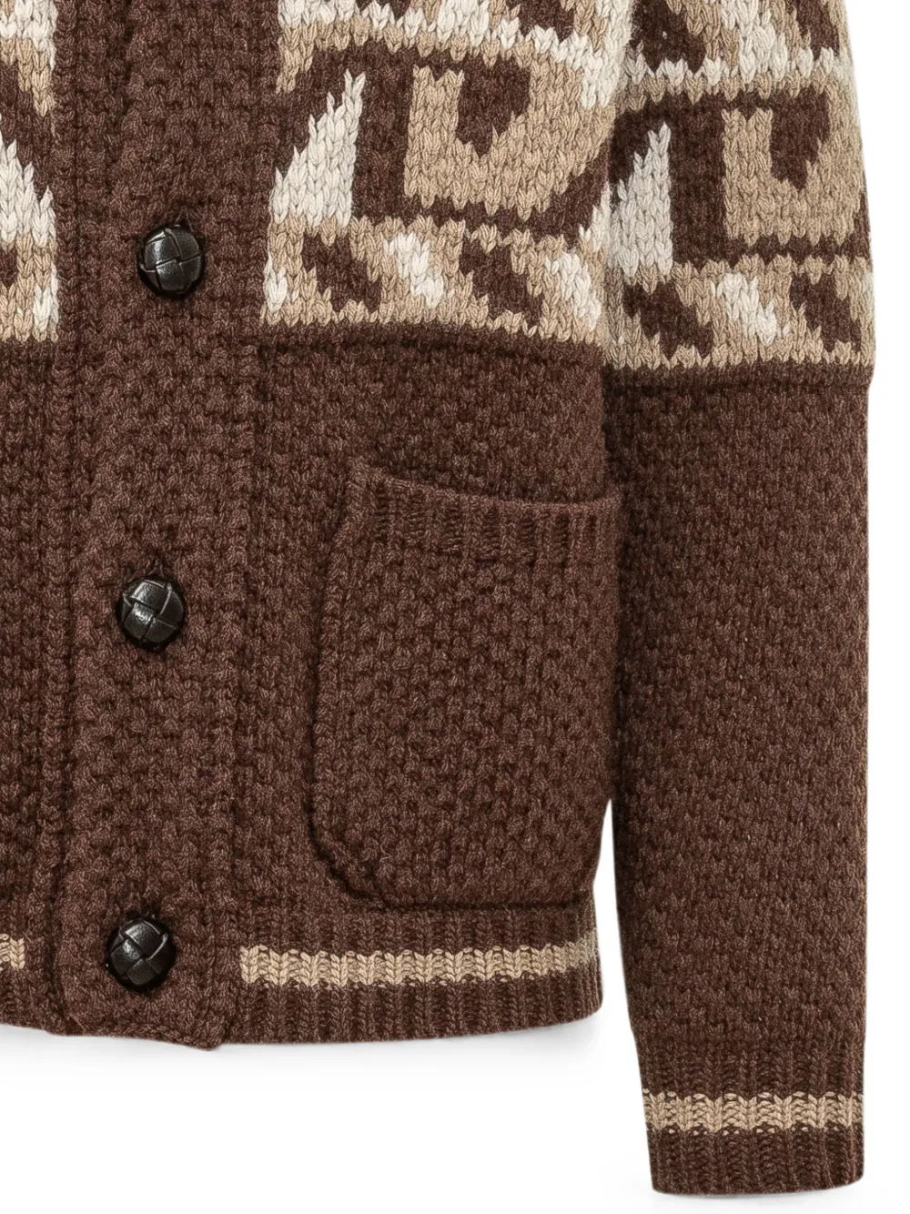 RAKKI Vest met sjaalkraag Bruin