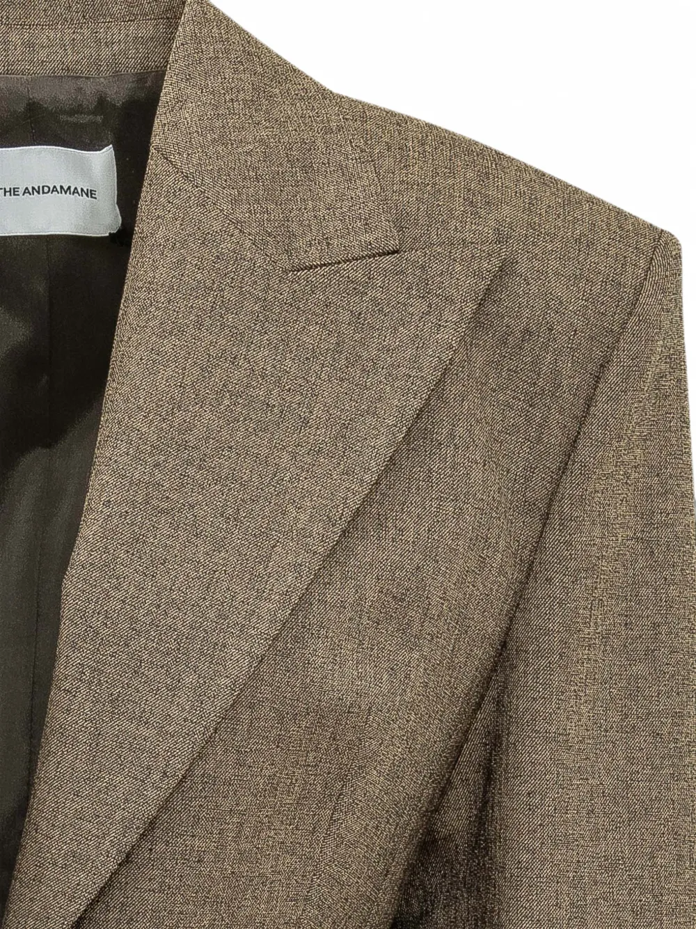 THE ANDAMANE Toni blazer met structuur Bruin