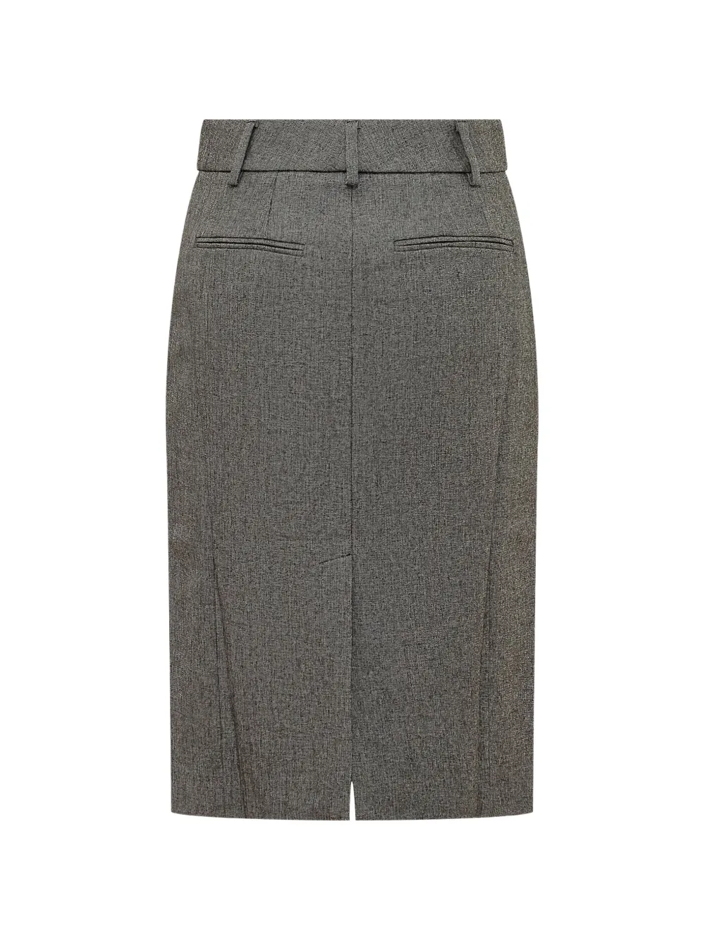 THE ANDAMANE Xania midi-rok met riemlussen Grijs