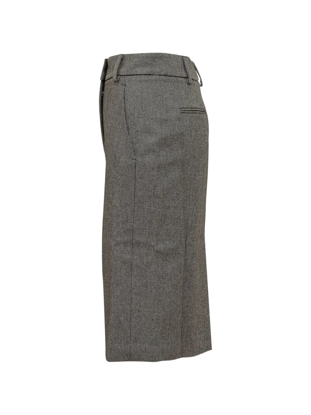 THE ANDAMANE Xania midi-rok met riemlussen Grijs